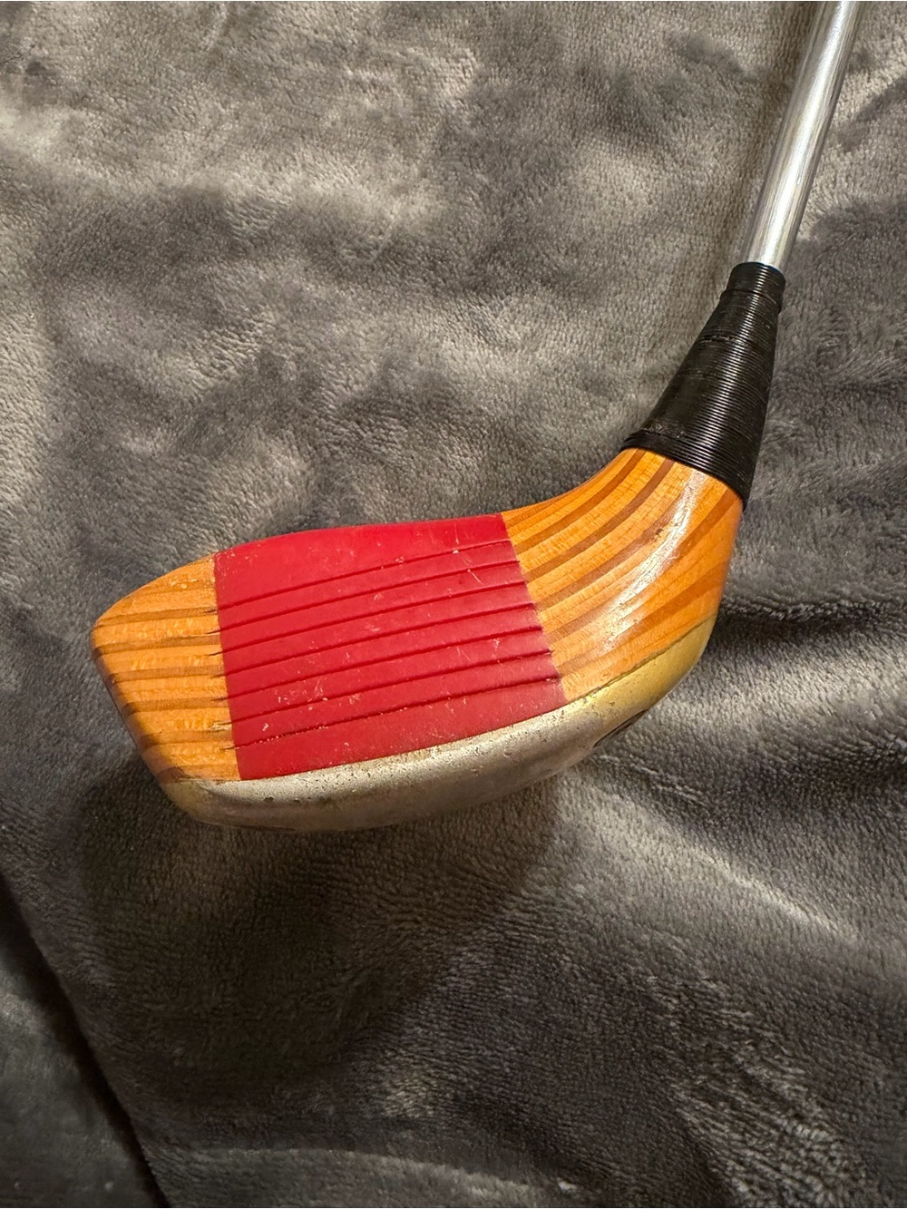Vintage Ping Karsten Persimmon Driver 1 Wood Red Insert Steel Shaft RH